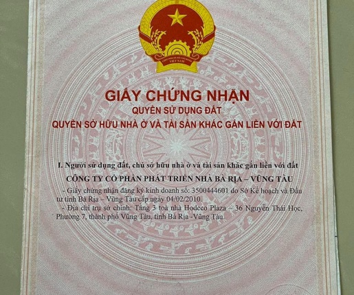 KHAI TRƯƠNG ĐẦU NĂM - Mở hàng bán 2 lô đất biệt thự tại khu Đô Thị Mới trung tâm Thị Xã Phú Mỹ, tỉnh