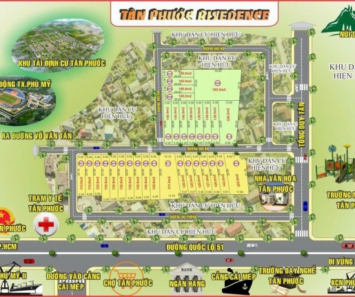 Bán lô đất B11 thuộc phường  Tân  Phước, Thị  xã  Phú Mỹ